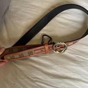 GUCCI Gucci Belt 114874 GG Supreme Interlocking G